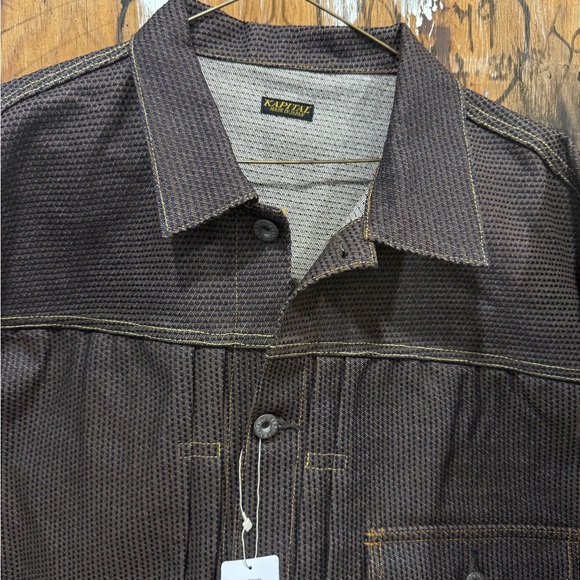 ‼️KAPITAL Men's Japan Made Denim Jacket Size 6 Boro Indigo No. 5 Jacket Coat‼️ - Picture 2 of 14